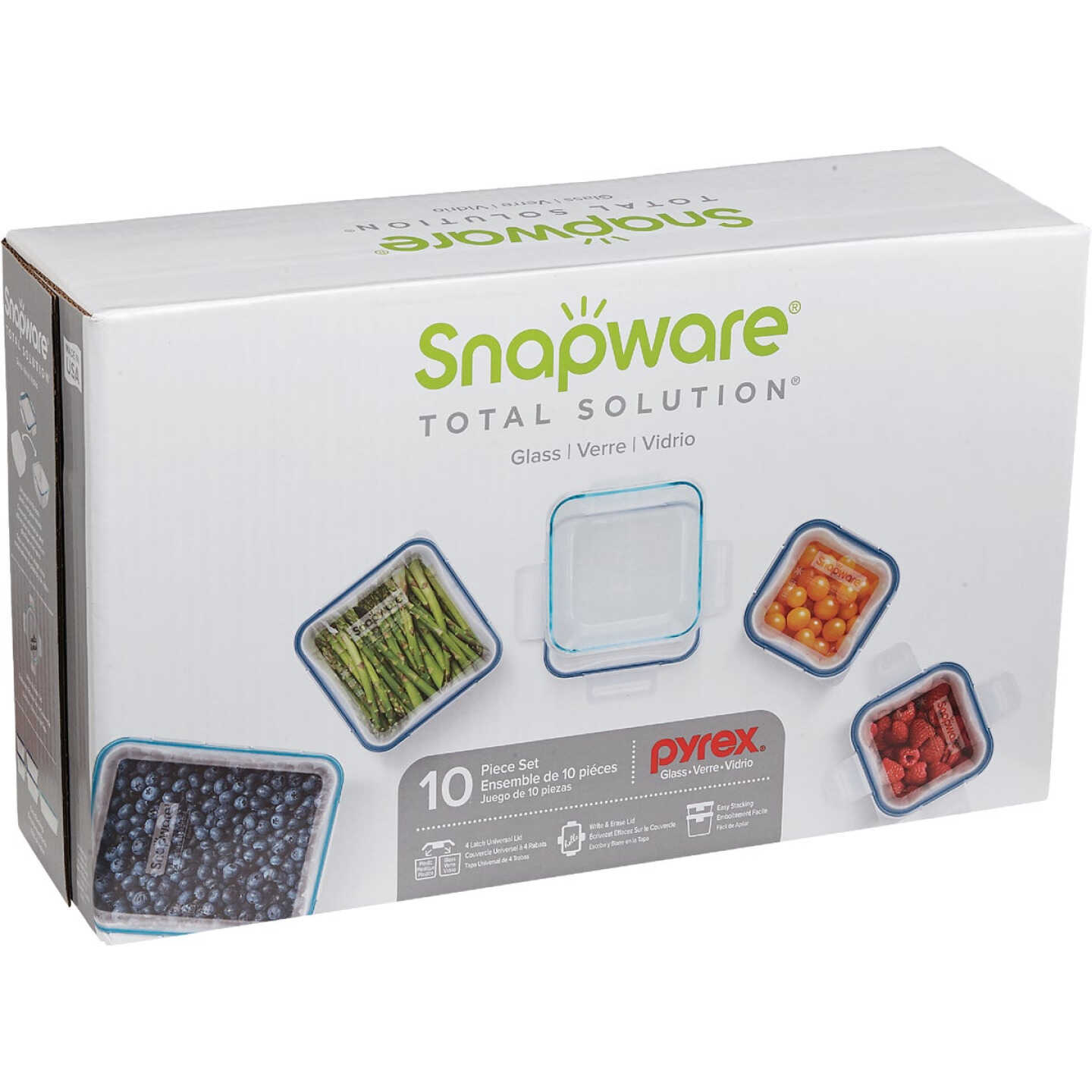 Snapware Total Solution Glass Storage Container Set (10-Piece
